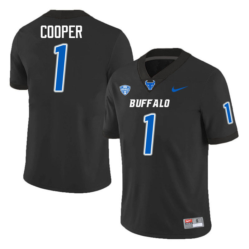 Marquis Cooper UB Bulls Jersey,University Of Buffalo Bulls #1 Marquis Cooper Jersey Youth-Black